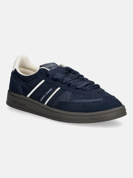 Tommy Jeans Superge iz semiša THE GREENWICH EDGE SUEDE modra