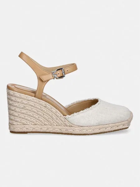 MICHAEL Michael Kors espadrile s polno Kenzie Wedge bež
