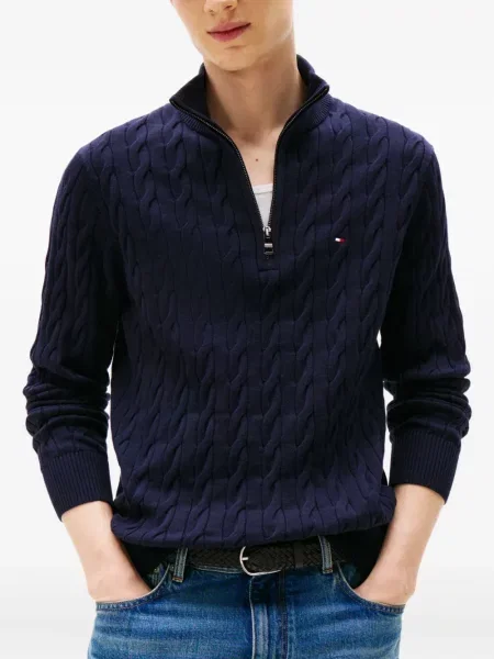 Pulover Tommy Hilfiger albastru