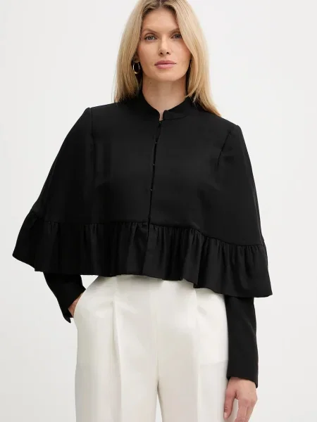 Twinset sacou din lână negru