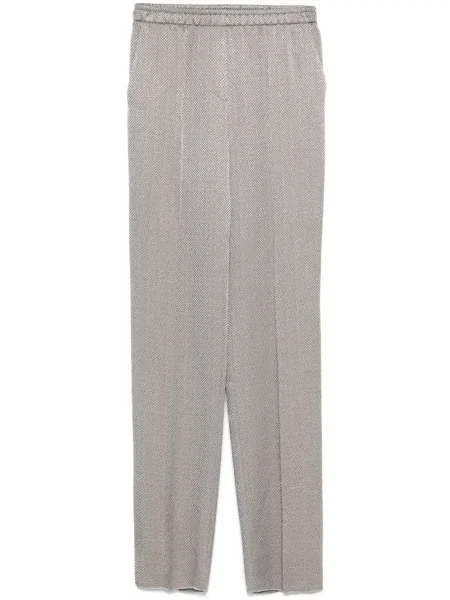 Pantaloni Giorgio Armani din jacard gri