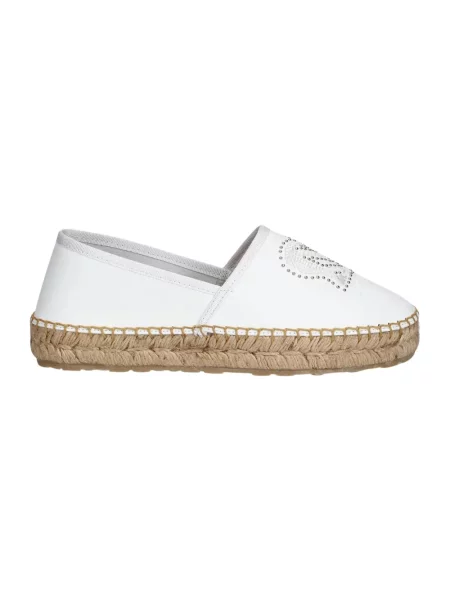 Espadryle Love Moschino skórzane białe