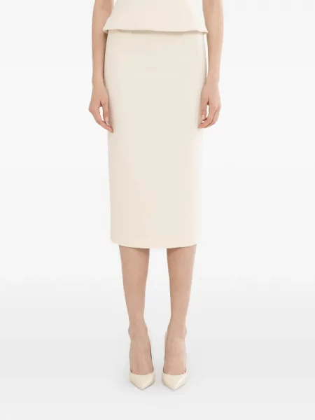 Fustă tip creion Nissa cu talie înaltă până la genunchi