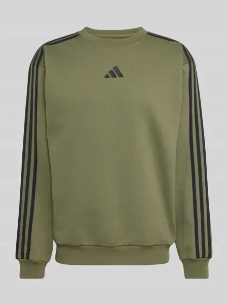 Bluza o kroju regular fit z mieszanki bawełny Adidas Sportswear oliwkowa