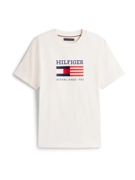 TOMMY HILFIGER Majica AMERICANA mornarska / svetlo rumena rdeča