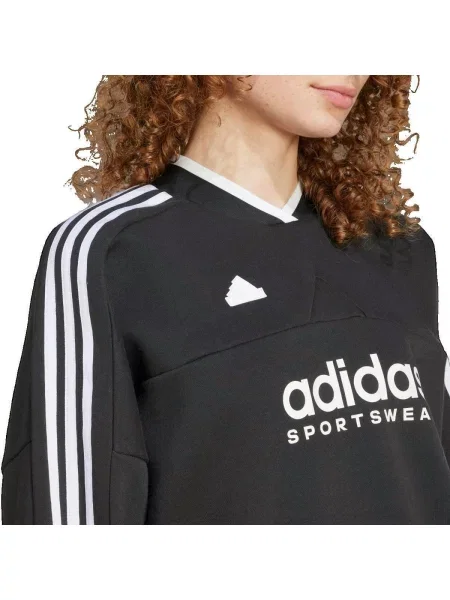 Csíkos felső Adidas fekete