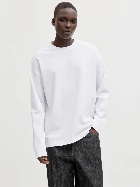 JACK & JONES Tričko JJEBARRON' biela