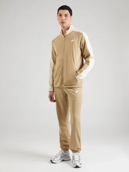 Nike Sportswear Trenirka za tek CLUB bež / svetlo bež bela