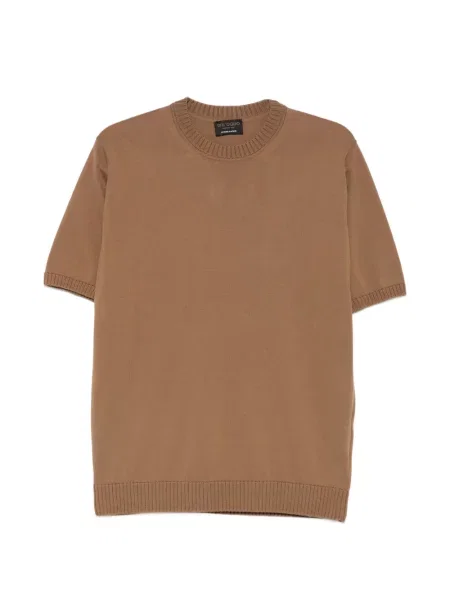 Tricou Dell'oglio tricotate maro