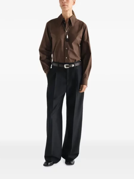 Pantaloni Lemaire de lână negru