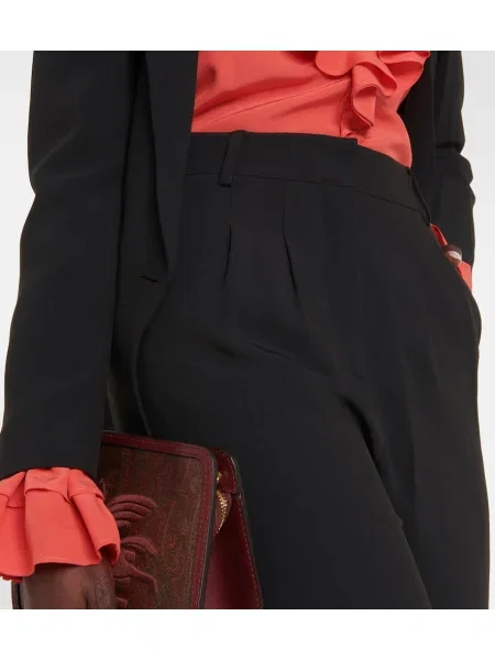 Pantaloni Etro cu talie înaltă negru