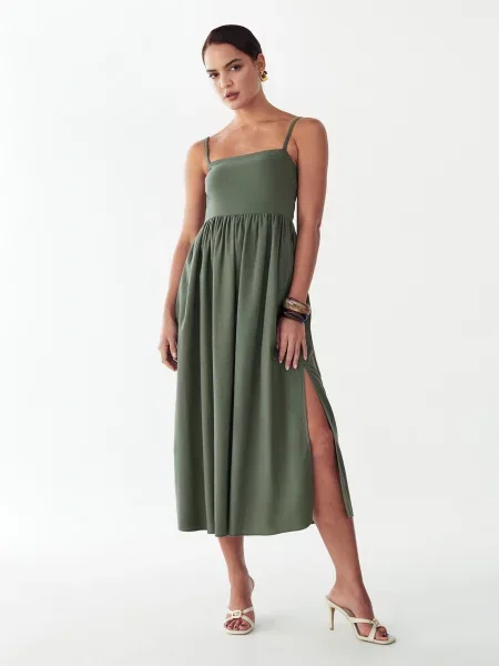 St MRLO Rochie Lanah pin verde