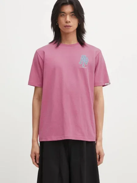 AAPE tricou din Basic cu imprimeu roz