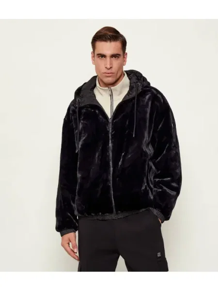 Moose Knuckles Geacă cu două fețe BORDEN MONO BUNNY negru