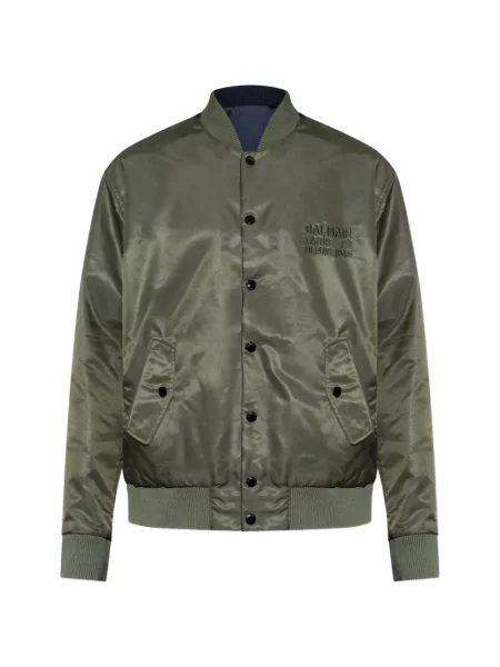 Geacă Balmain cu autograf verde