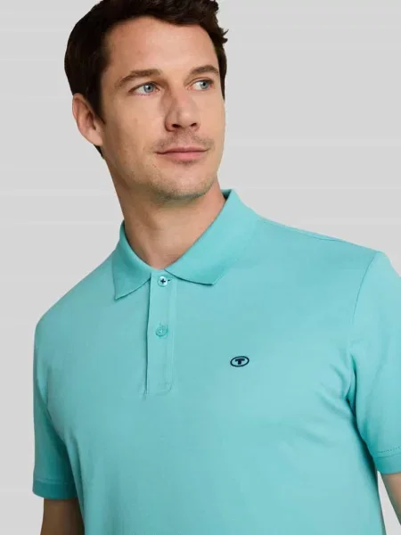 Koszulka polo o kroju regular fit z czystej bawełny z wyhaftowanym logo Tom Tailor
