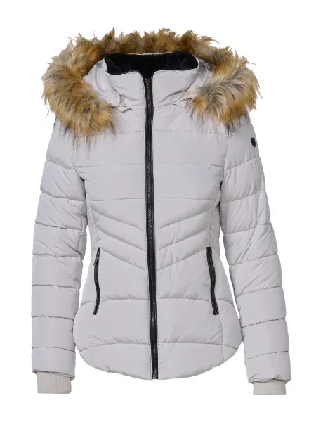 KOROSHI Geacă de iarnă maro deschis / argintiu gri