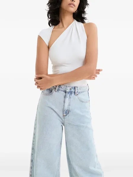 Bluzka Marcella na jednym ramieniu biała