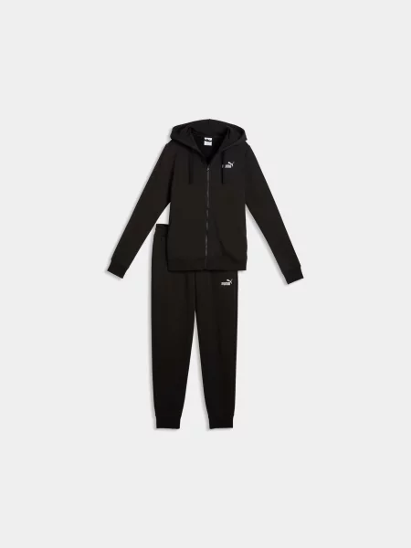 Спортивний костюм PUMA Hooded Sweat Suit Full-zip комбінований верх чорний