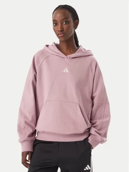 Adidas Pulóver Adidas Kit Small Logo rózsaszín