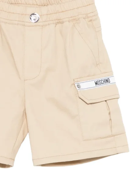 Szorty cargo dziecięce Moschino brązowe