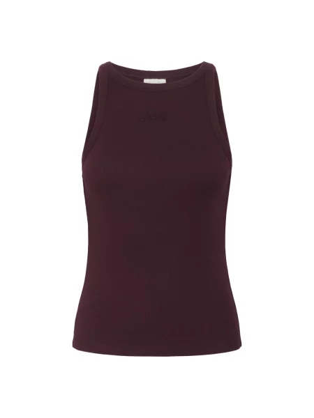 Top Gestuz z kamieniami czerwony