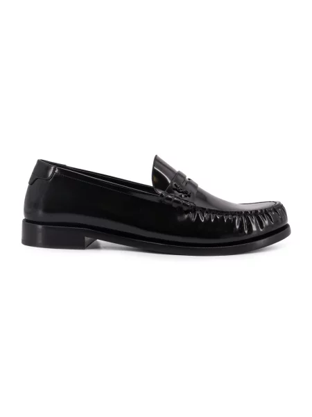 Półbuty Saint Laurent skórzane czarne