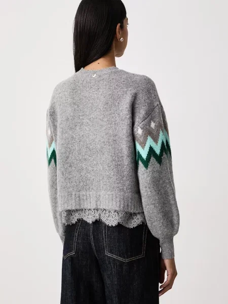 Twinset pulóver női szürke