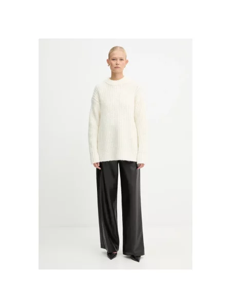 Sweter Michael Kors wełniany beżowy