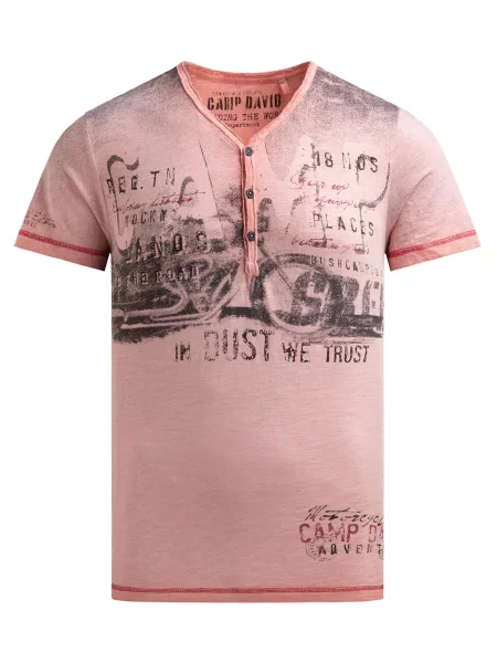 CAMP DAVID Majica / korala siva