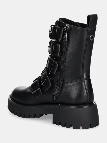 Steve Madden bocanci de piele Director femei cu platforma negru