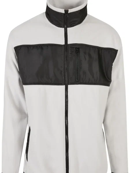 Urban Classics Jachetă fleece negru alb