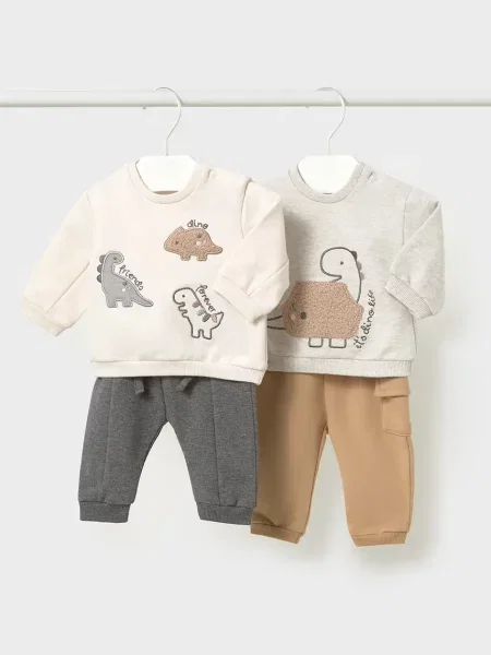 Mayoral Newborn compleu de zi pentru bebeluși cu maro