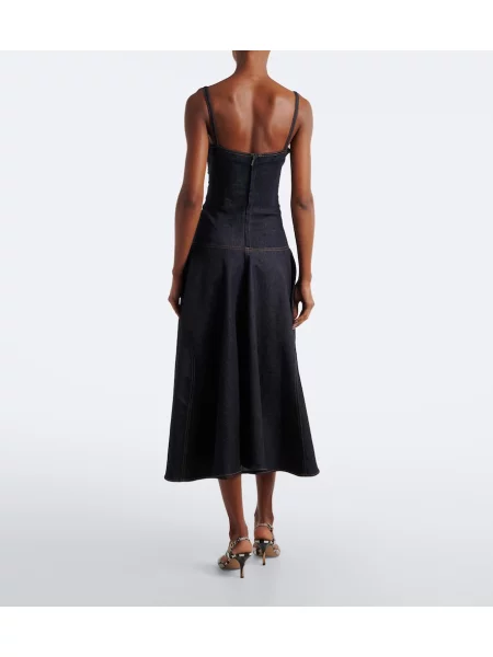 Rochie din denim Jacquemus albastru