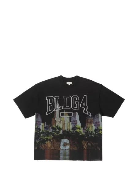Tricou Bldg4 zdrențuiți negru
