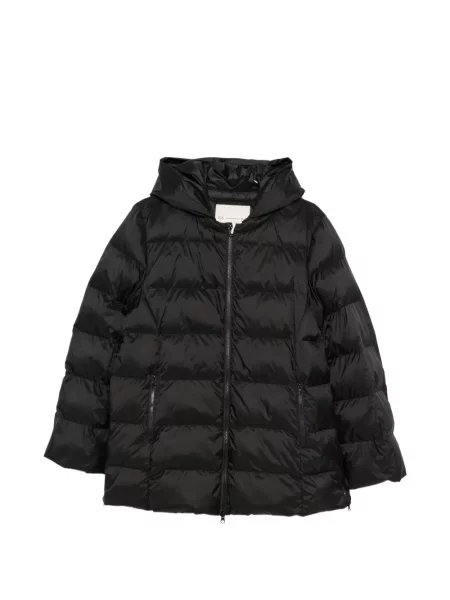 Geacă Max Mara cu glugă negru
