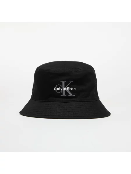 Calvin Klein Jeans Monologo Embroidery Bucket Black Universal czarne