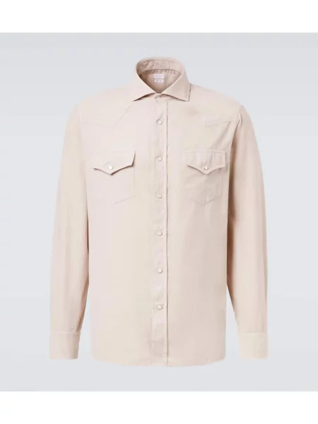 Košulja Brunello Cucinelli bež