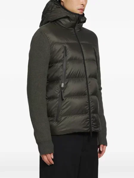 Geacă Moncler cu glugă verde