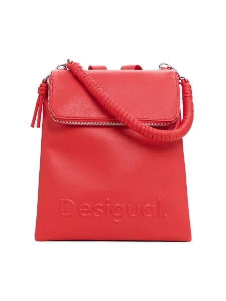 Раница Desigual HALF HAMPTON CORAL малък с изчистен дизайн оранжево
