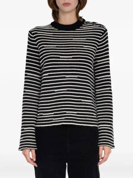 Pulover Zadig&voltaire cu dungi negru