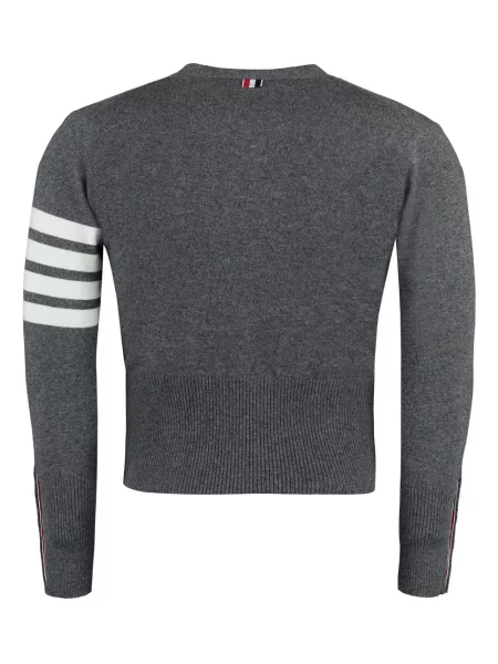 Cardigan Thom Browne din cașmir gri