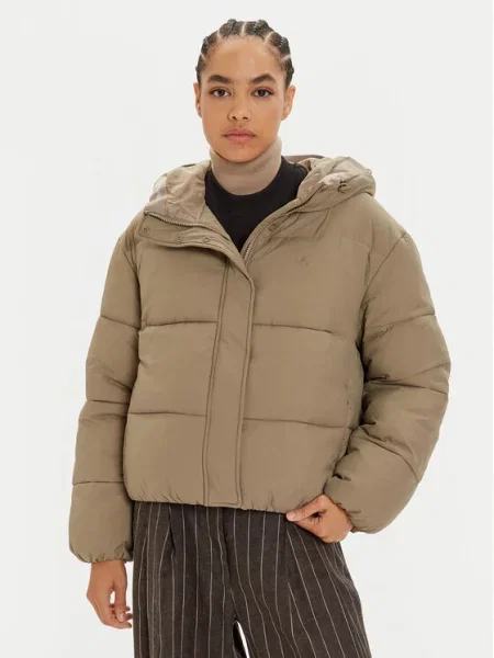 Calvin Klein Jeans Pūkinė striukė smėlio