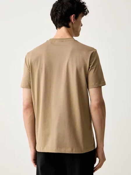HUGO T-shirt Diflow beżowa