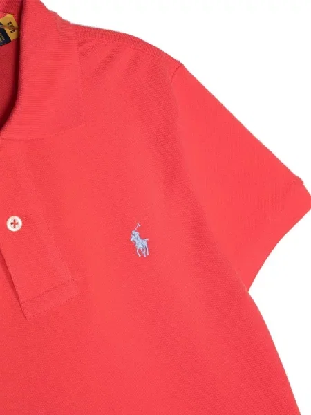 Koszulka polo dziecięca Polo Ralph Lauren czerwona
