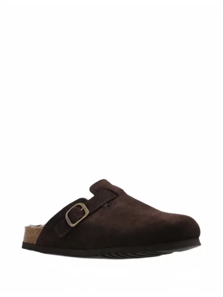 Papuci tip mules Scholl maro