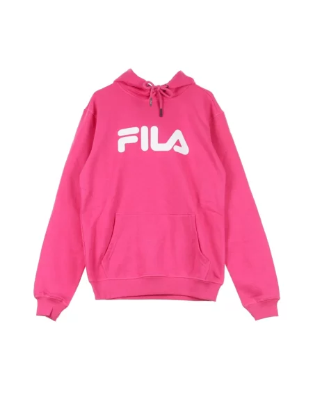 Bluza z kapturem Fila z długim rękawem różowa