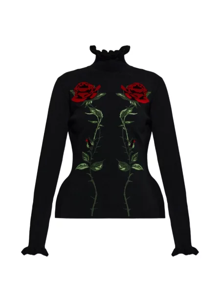 Pulover Blumarine cu broderie negru