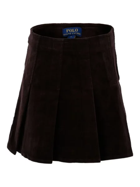 Spódnica dziecięca Polo Ralph Lauren brązowa