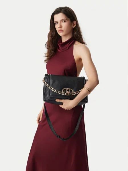 Crossbody kabelka Liu Jo z ekologickej kože čierna